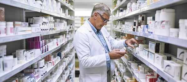 A pharmacist working