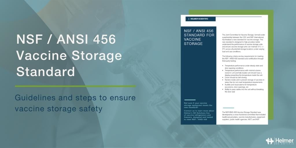Explaining the NSF / ANSI 456 Vaccine Storage Standard